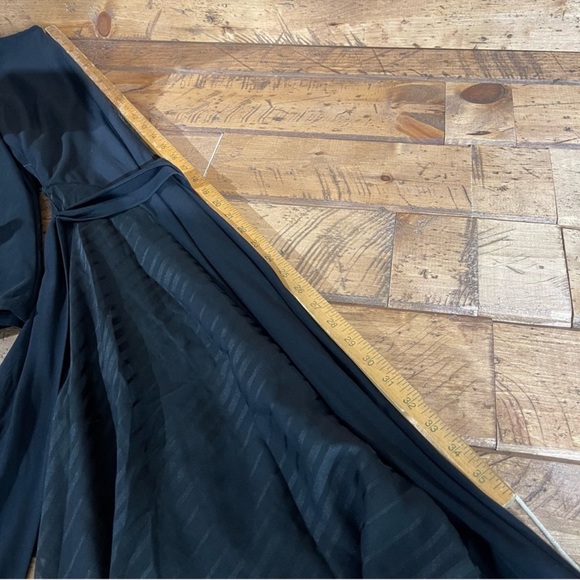 Lauren Ralph Lauren Black Long Sleeve A Line Fit & Flare Midi Formal Dress 6P - Picture 11 of 15